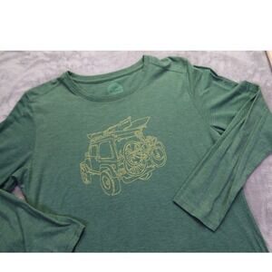 Life is Good T Shirt Women's Size L Jeep Camping Kayaking Mountain Biking